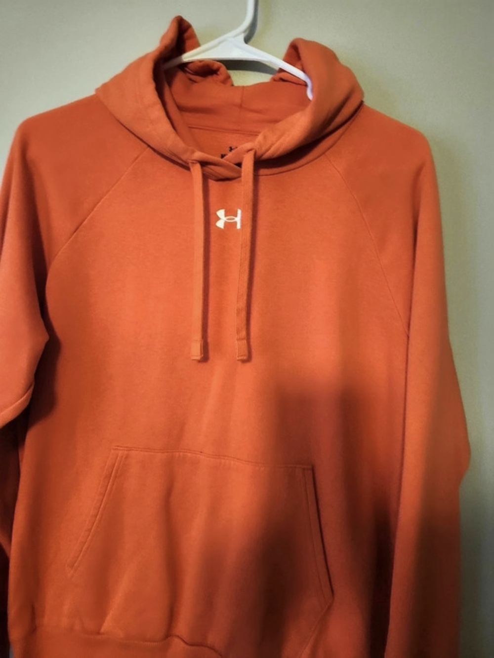 Under Armour UA Rival Fleece Pullover Hoodie Orange